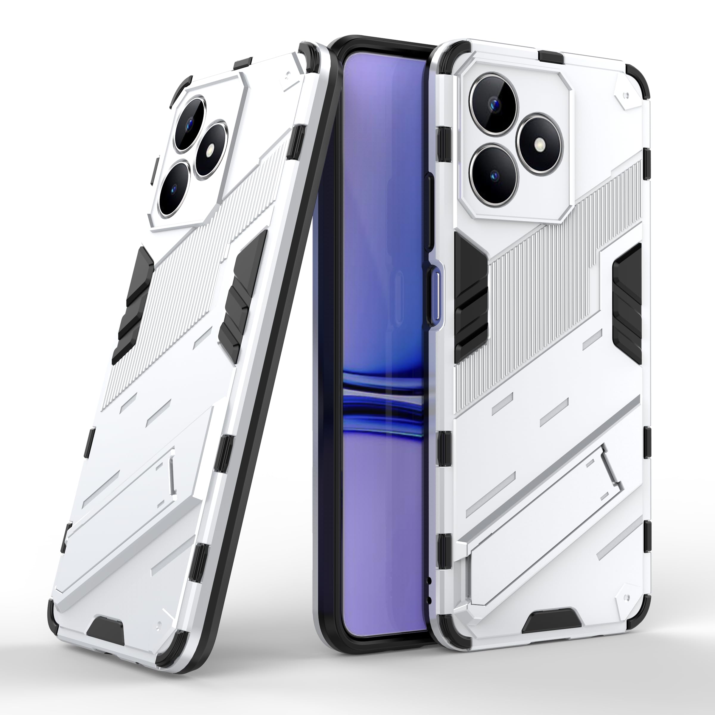 RanTuo Case for Realme Note 50, Detachable TPU+PC 2-in-1 Heavy