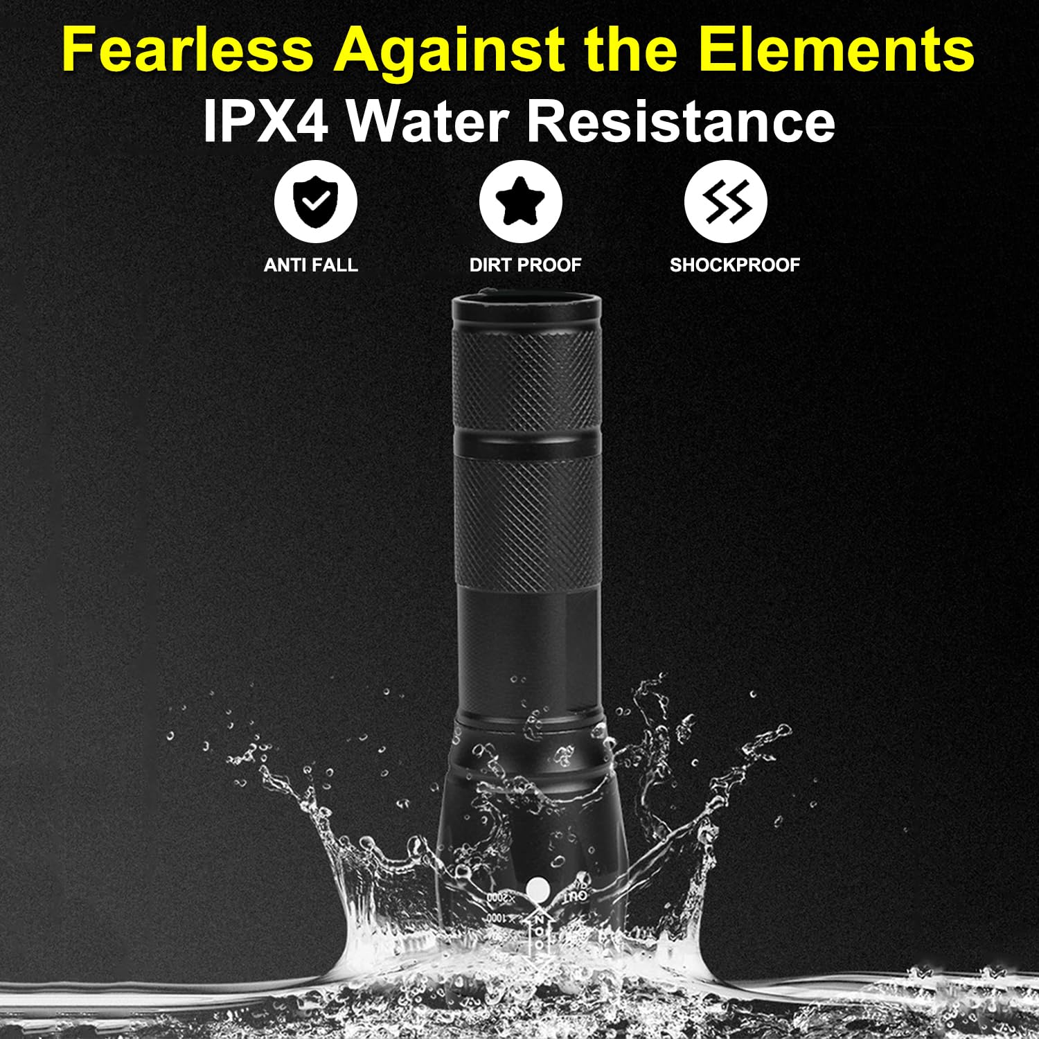 HYVCZP Torcia ricaricabile 2 in 1 UV, torcia portatile impermeabile a luce nera, torcia a LED con combinazione di luce bianca e UV, rilevatore di urina per animali domestici a luce nera, per urina di