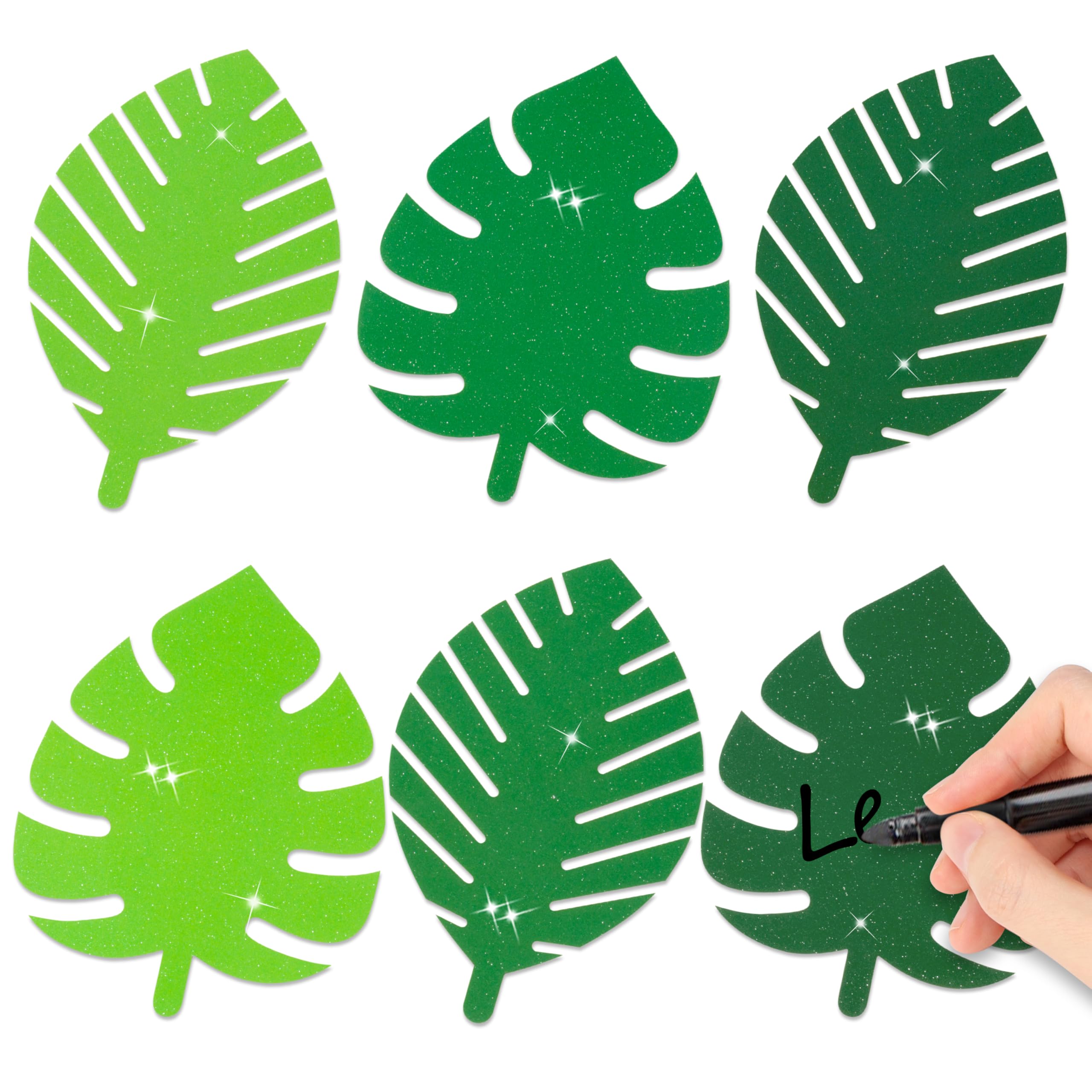 Palm Leaves Glitter Cutouts for Party School Hawaii Holiday Party Decor