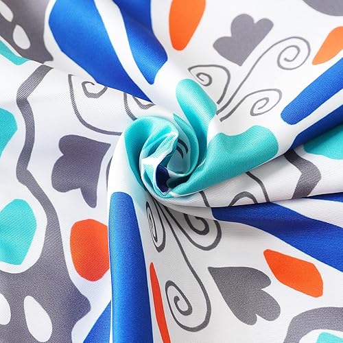 Miniatura 6 de ONWAY Juego de 4 fundas de almohada impermeables para exteriores de 12 x 20 pulgadas, diseño floral, bohemio, decorativas, para casa de campo, para