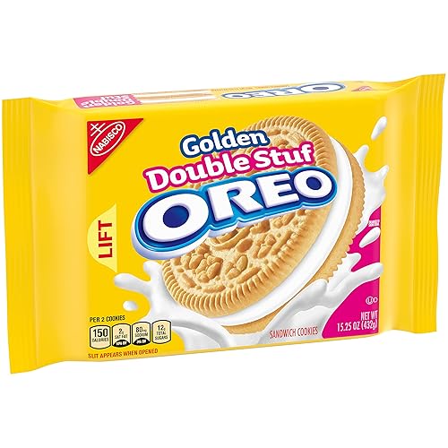 Miniatura 126 de OREO Galletas de sándwich de chocolate con crema sabor a chips de Java tamaño familiar, 17 onzas