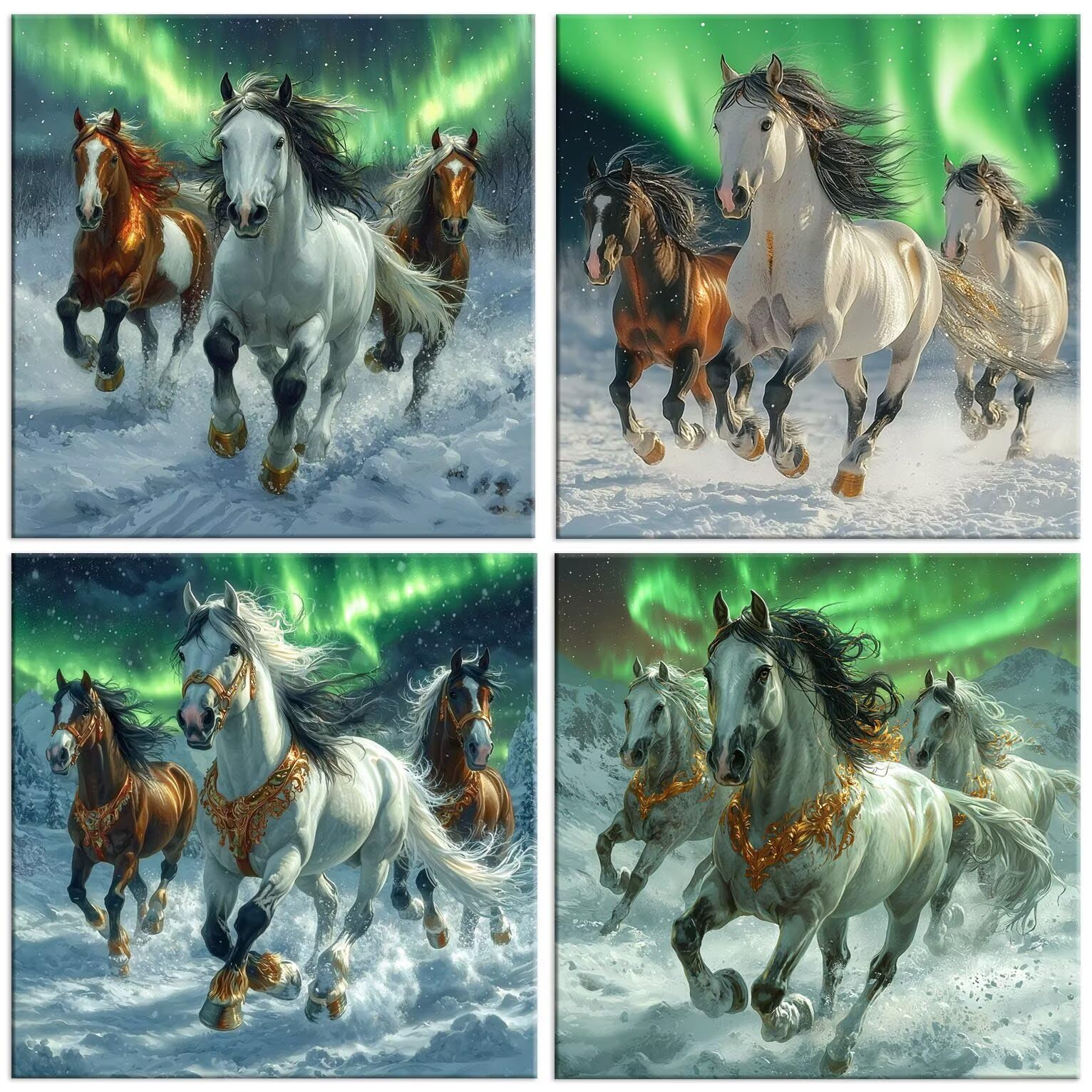 Aurora Horse Diamond Painting Zestawy dla początkujących dorosłych 35 x 35