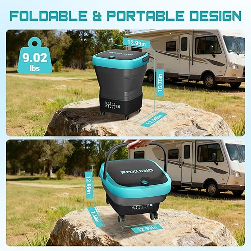 Miniatura 5 de Lavadora a presión portátil inalámbrica de 750 PSI, tanque de 4.5 galones, lavadora eléctrica a presión con 4 presiones ajustables con batería de