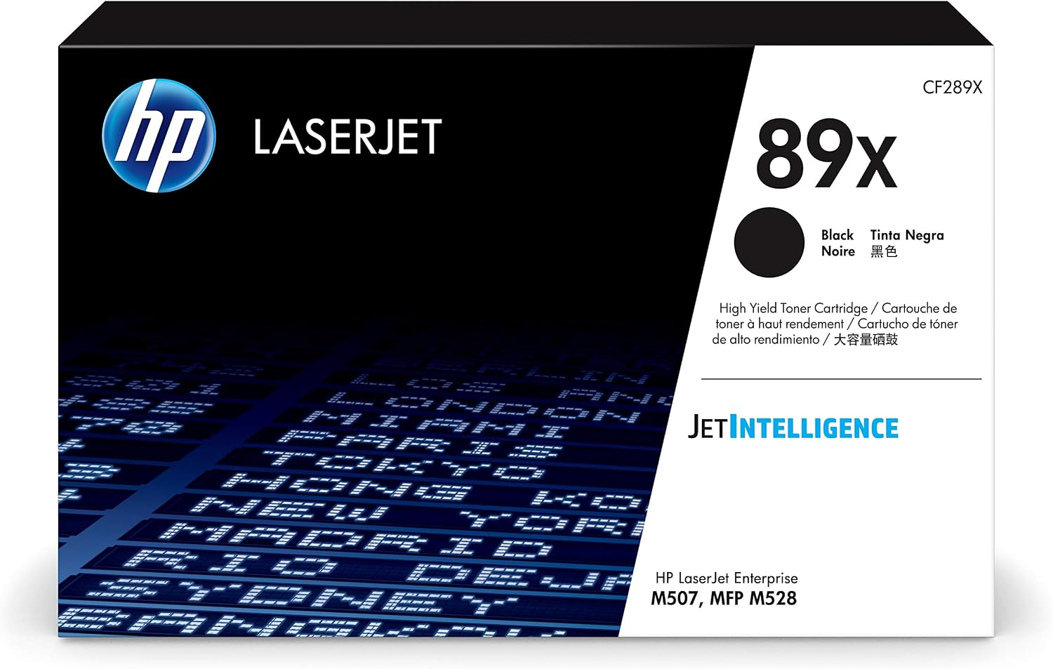 HP 89X Black High-yield Toner Cartridge | Works with HP LaserJet Enterprise M507 Series, HP LaserJet Enterprise MFP M528 Series | CF289X