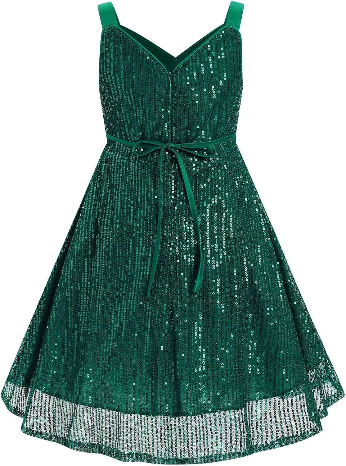 IBAKOM Girl Sparkly Formal Dress Tween Glitter Sequins School Dance Prom Dresses Teen Pageant Banquet Wedding Guest Outfits - Image 3