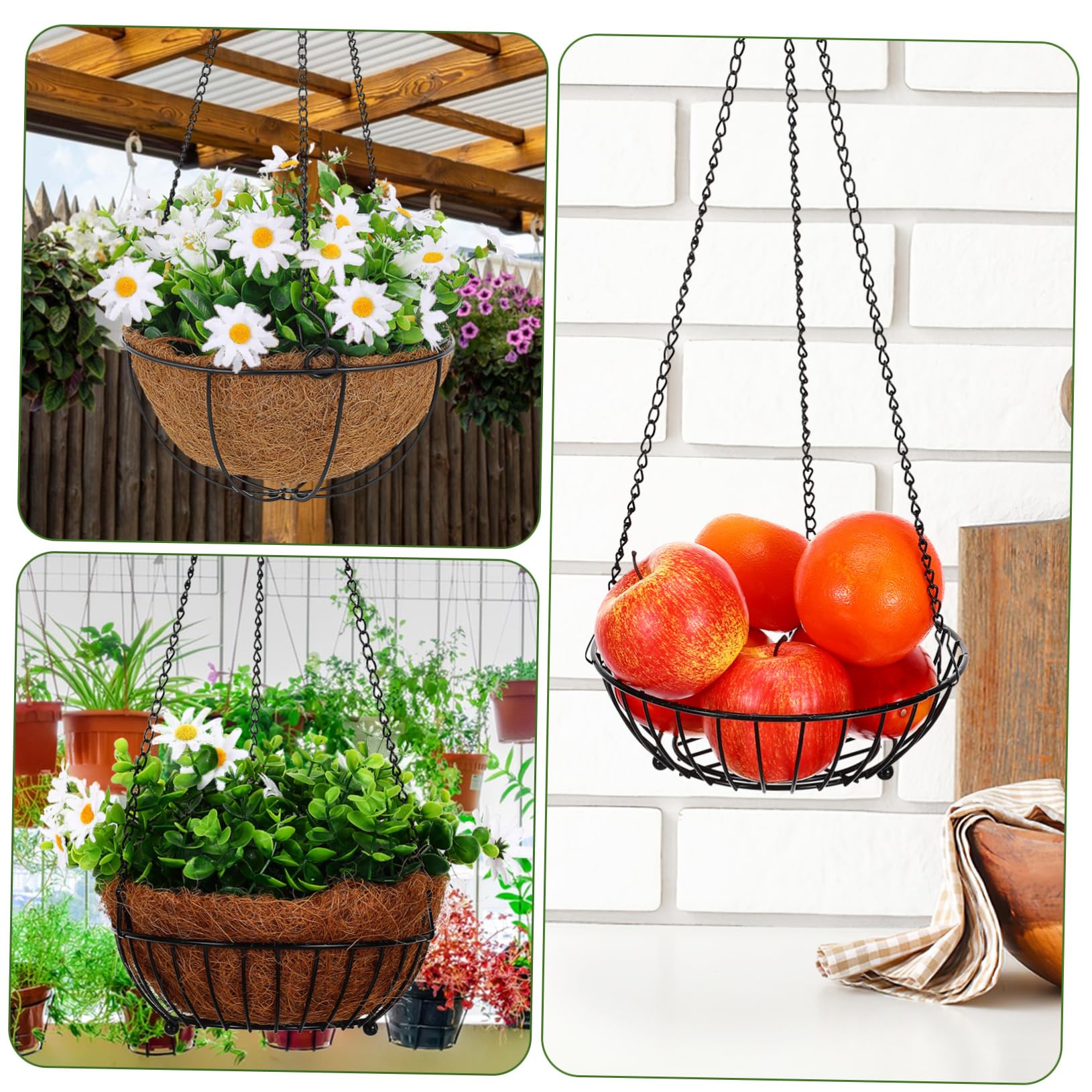 Toddmomy 5 Set Sospesa Per Fioriere Ganci Per Piante E Mangiatoie Per Uccelli Resistente Decorazione Per Ed Esterni 5 Pezzi*5