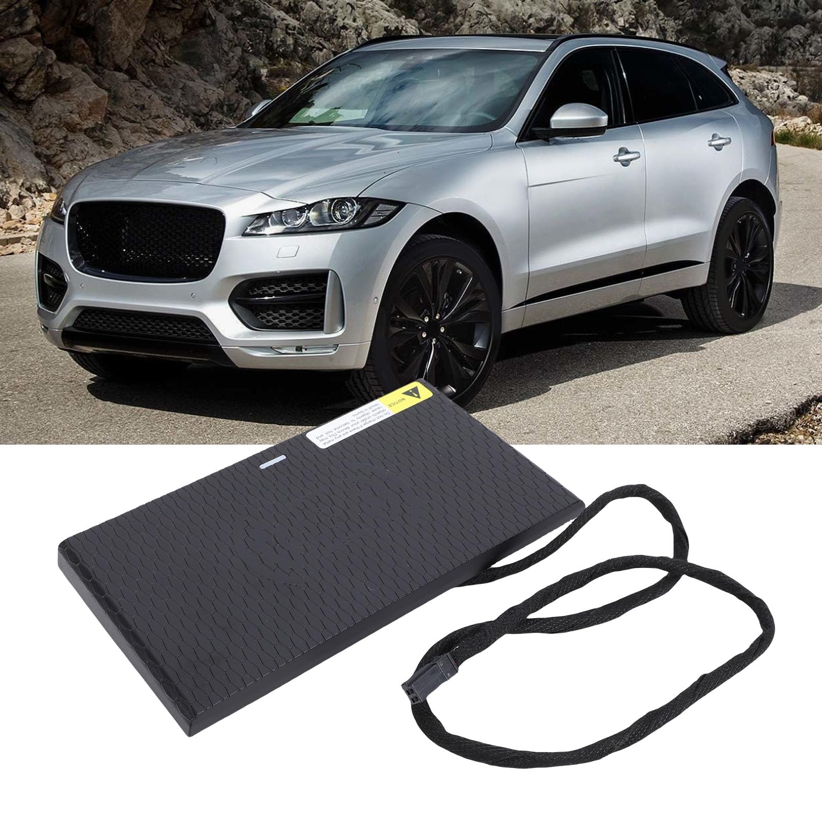 Bezprzewodowa ładowarka Samochodowa Pad Szybka ładowarka Zamiennik dla Jaguara F PACE XF XE 2016 2019 Wygodna Stabilna Bezpieczna Wydajna