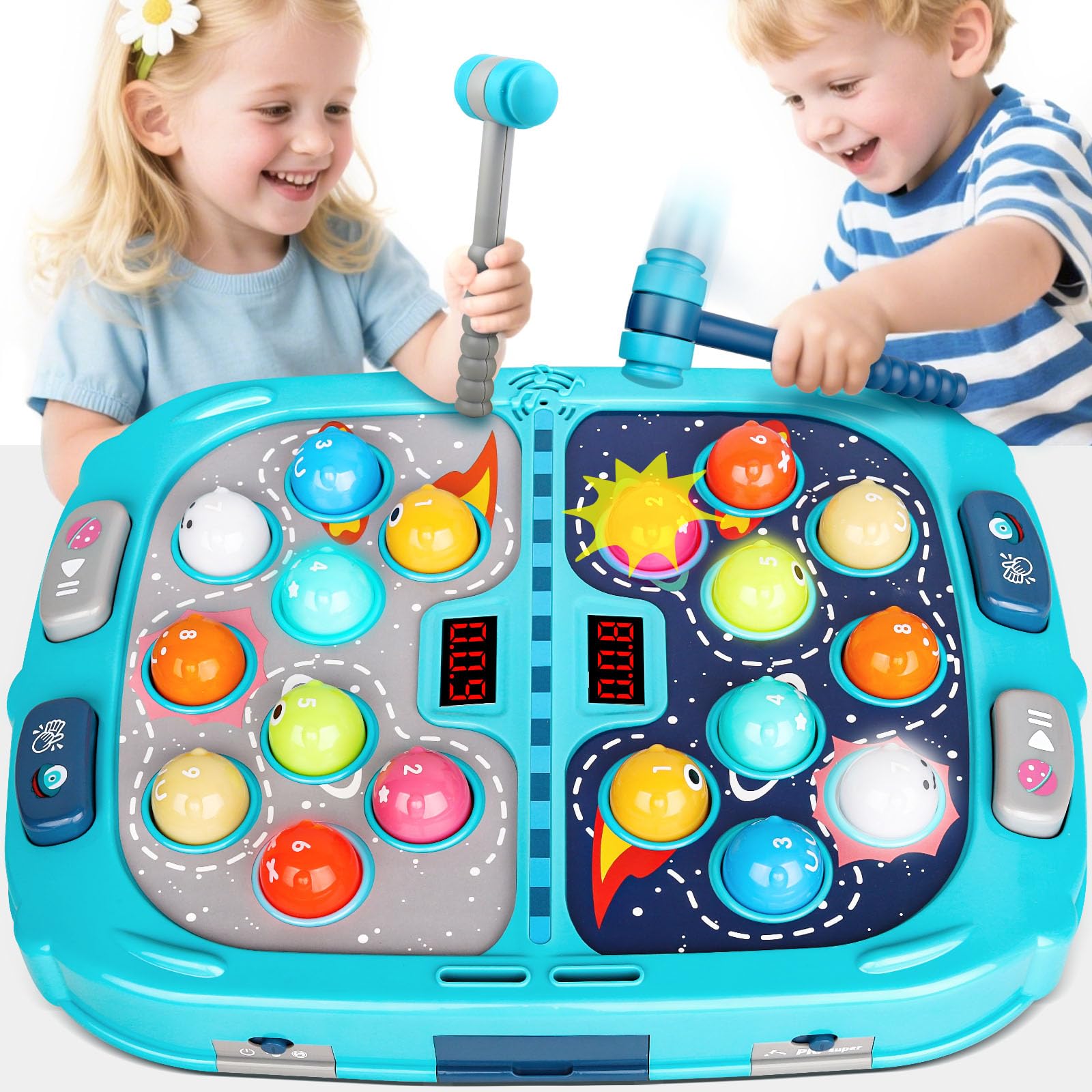 Amazon.com: WAYKEE Whack a Game Mole, Toys for 3 4 5 6+ Year Old