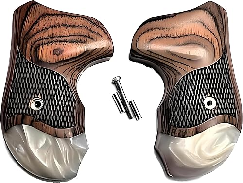 Premium Gun Grips Compatible Replacements for Smith & Wesson J Frame Round Butt