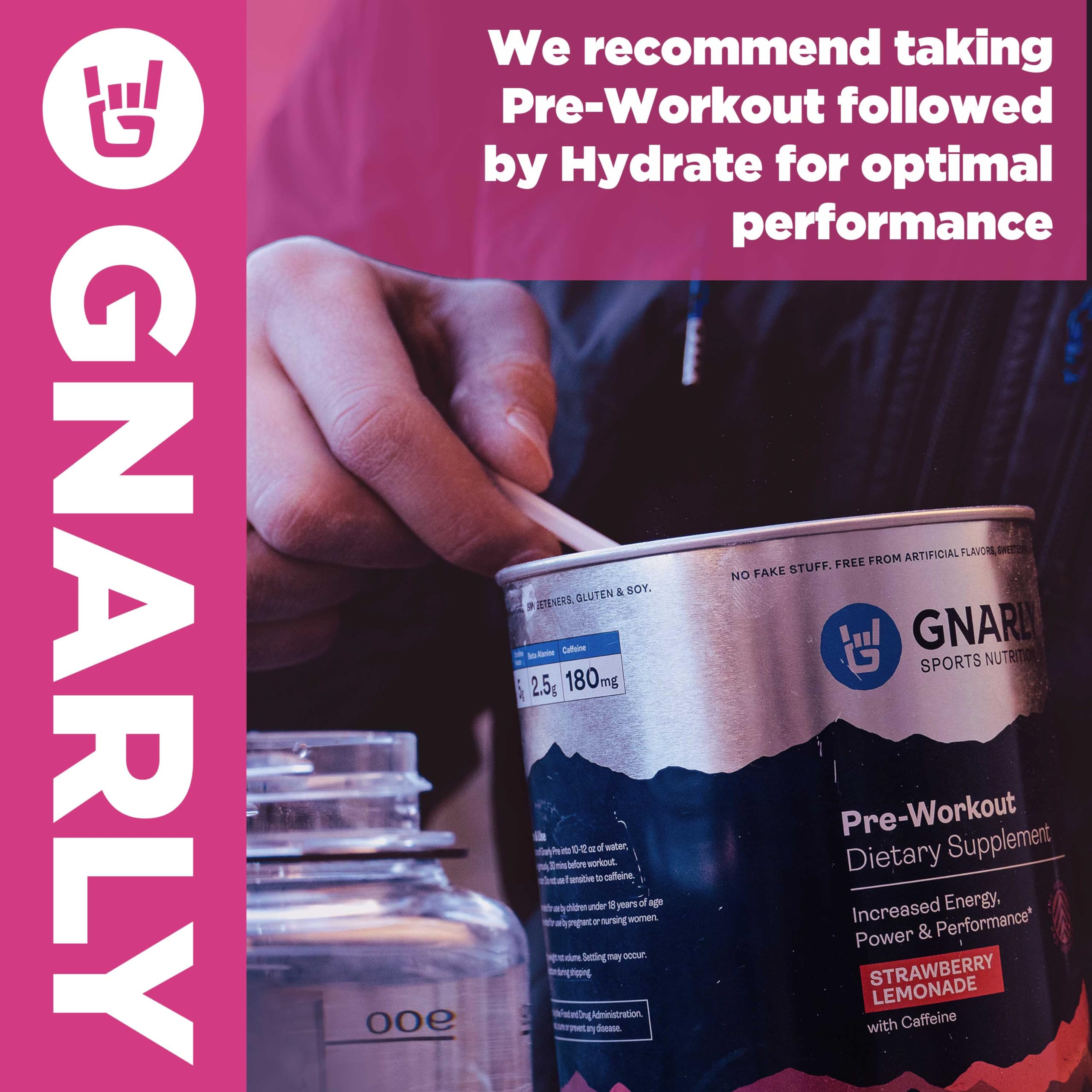 Gnarly Nutrition Hydrate Electrolyte Powder | Raspberry — Amazon image 8