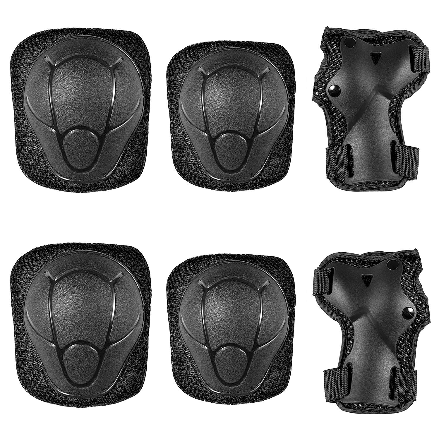 Sets de Protection Enfant Genouillères Coudières 6 Pièces Skateboard Vélo Roller BMX
