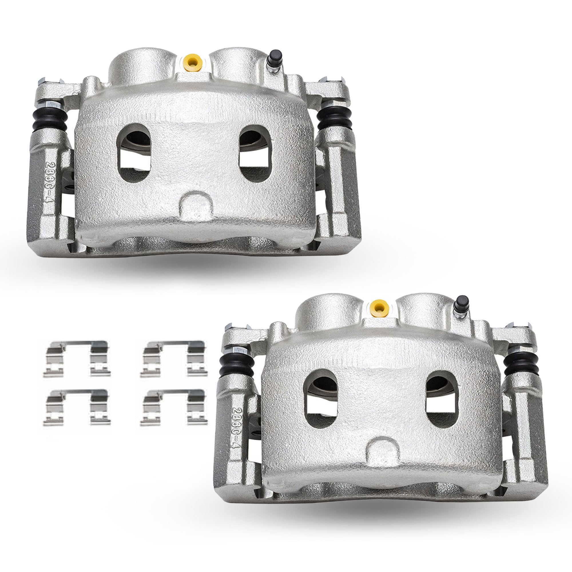 Pair Of Front Brake Calipers For Chevy Silverado 1500, GMC Sierra, Tahoe, Yukon, Suburban, Escalade (2008-2020)