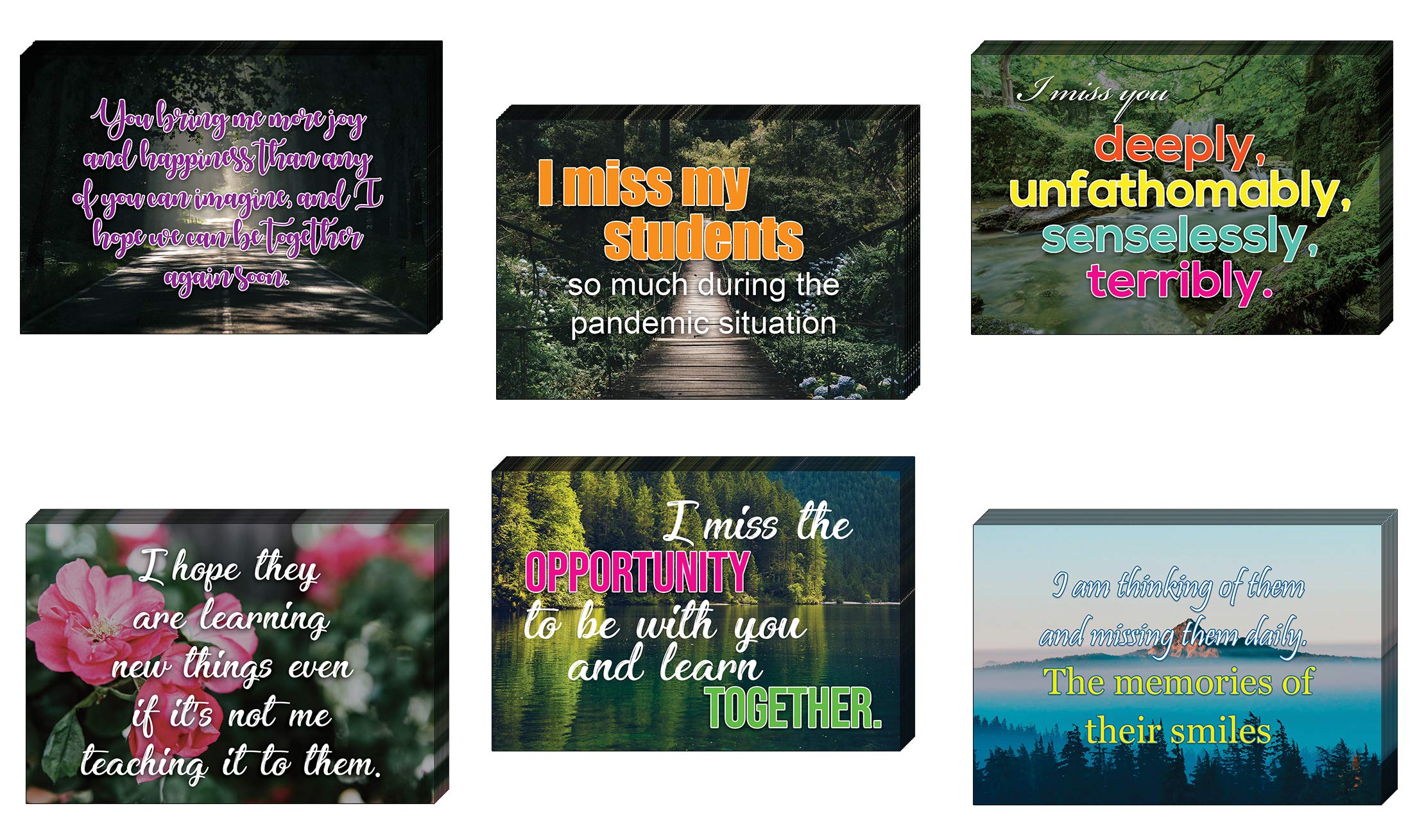 I Will Miss You Teacher Cards