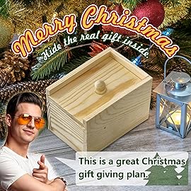 Wooden Surprise Spider Prank BoxHandcrafted Spider in a Box for Kids Ages 3-7-12 Year Old Boys Girls Stocking Stuffers,Christmas Surprise Toy and Gag Gift Practical Joke for Adults Men Women Birthday