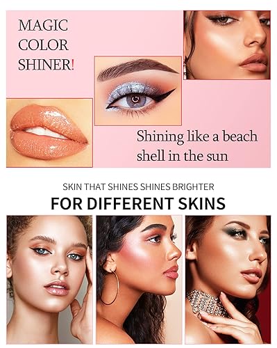 Miniatura 6 de Polvo De Hadas - Resaltador en polvo en barra para maquillaje, brillo corporal con brillo y brillo, maquillaje en polvo de contorno de rubor suave