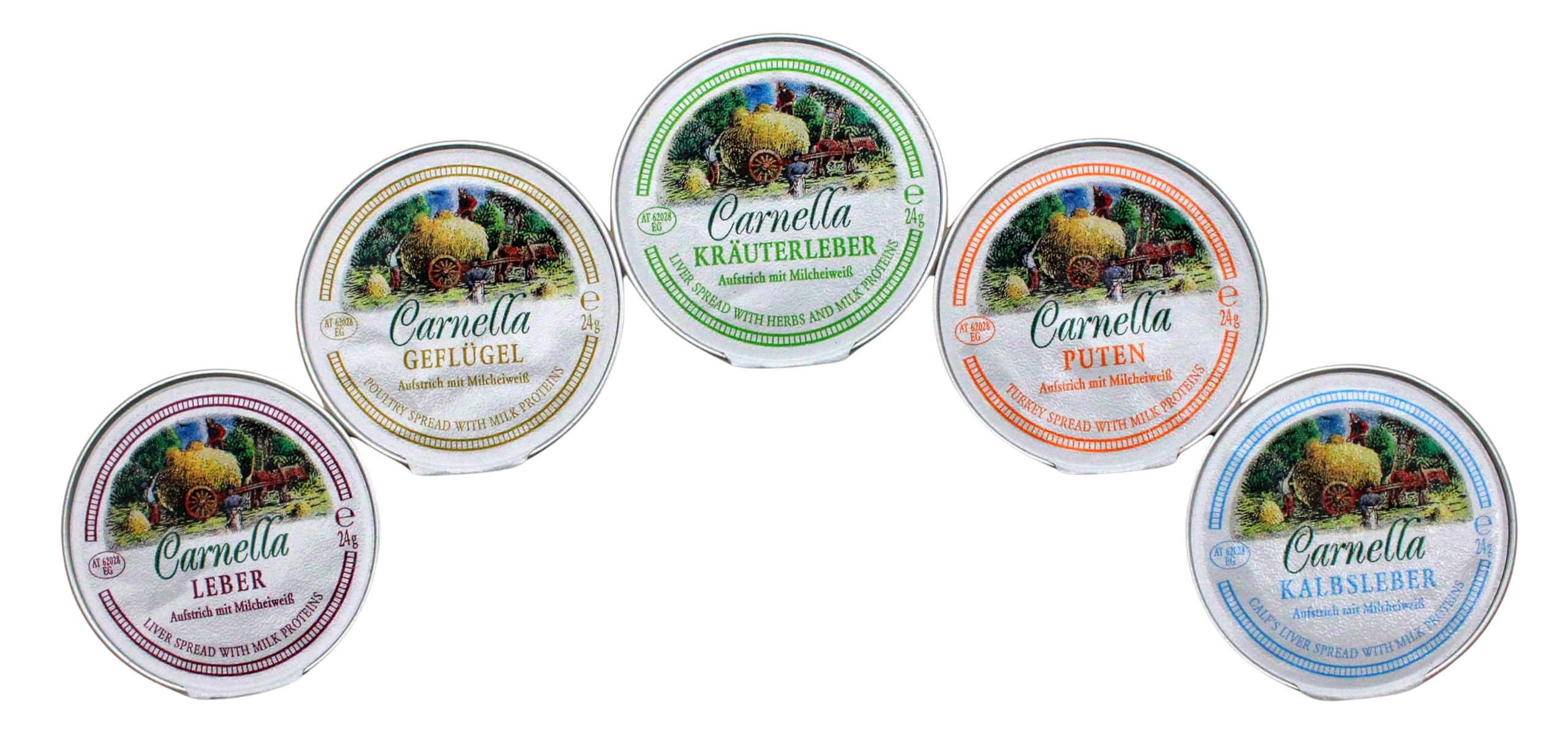 Carnella - Fleischaufstrich Portionen - Mix Sortiment - 60 x 24 g