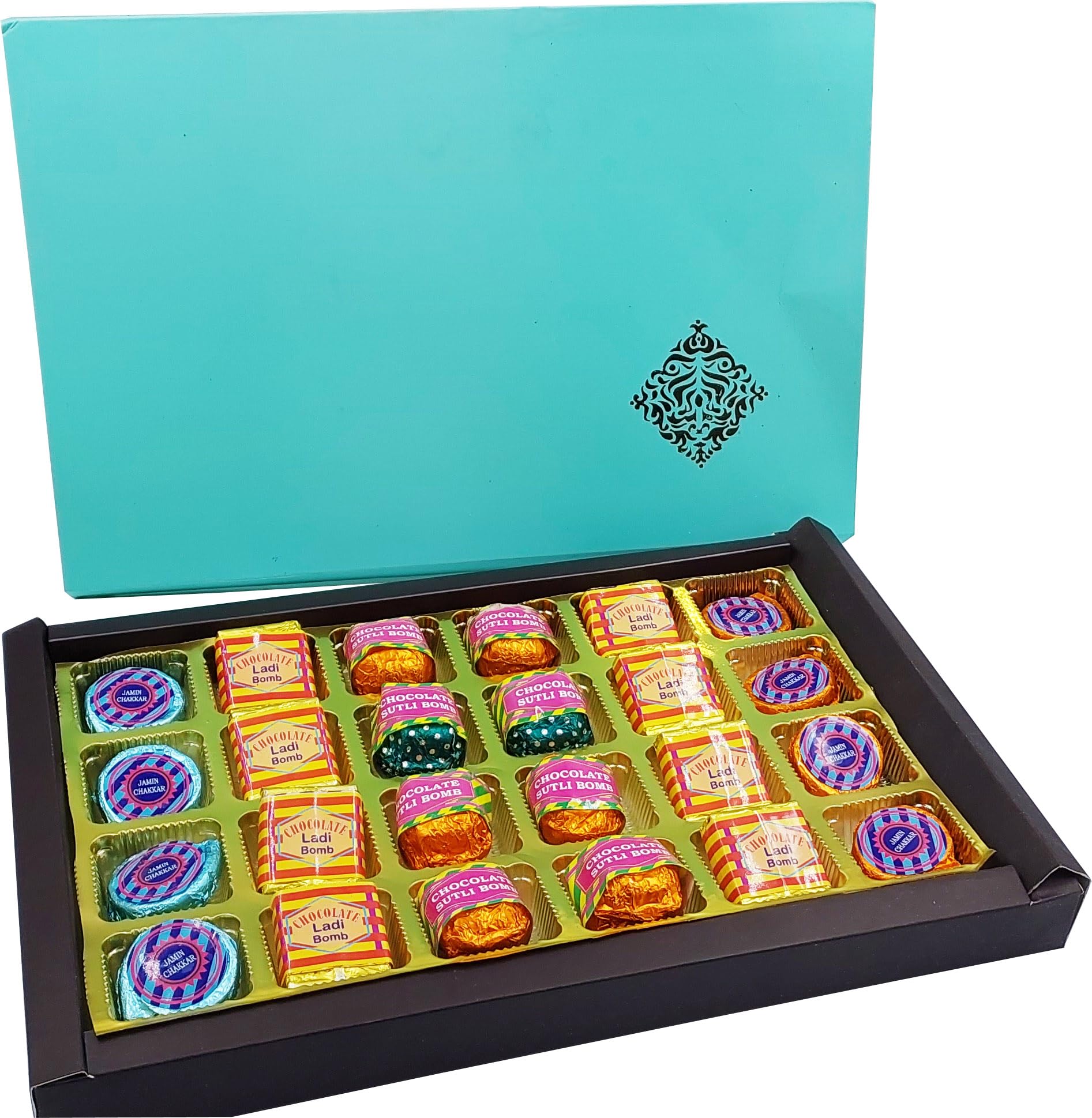 Fabbites Diwali Gift Chocolate Box Cracker Shape Chocolates,Fikri Jamin Chakkr,Annar,Mini Ladi Bomb,Sutli Bomb Fireworks Chocolates -300 Gm,Diwali Cracker Chocolates Box/Hamper/Pack/Item/Gift (B0BDZS4HM6) Amazon Price History, Amazon Price Tracker