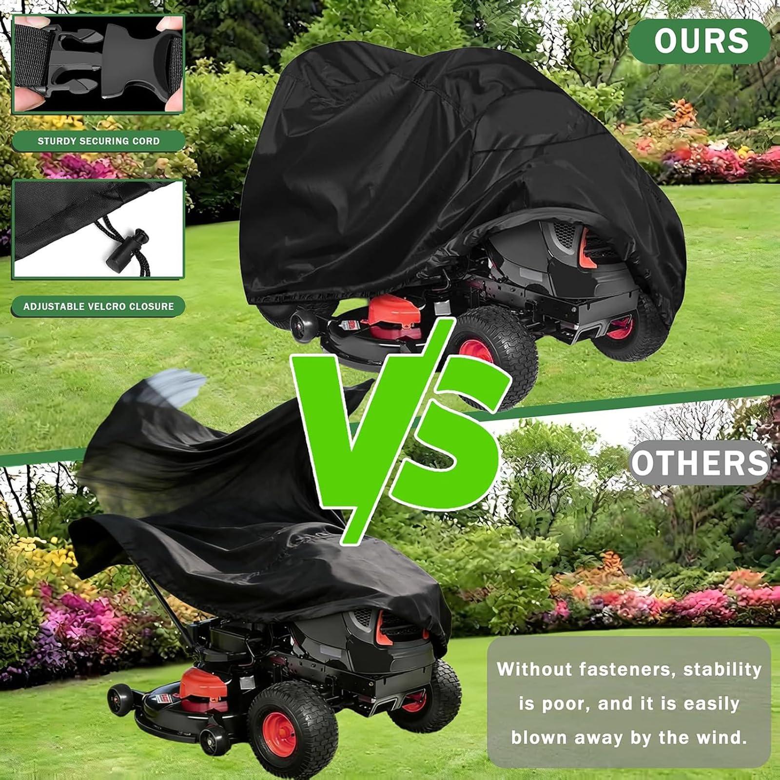 Pokrowiec na kosiarkę do Troy-Bilt Pony 38 2015-2026+, wodoodporny pokrowiec na kosiarkę anty-UV z torbą do przechowywania, odporny na kurz na zewnątrz