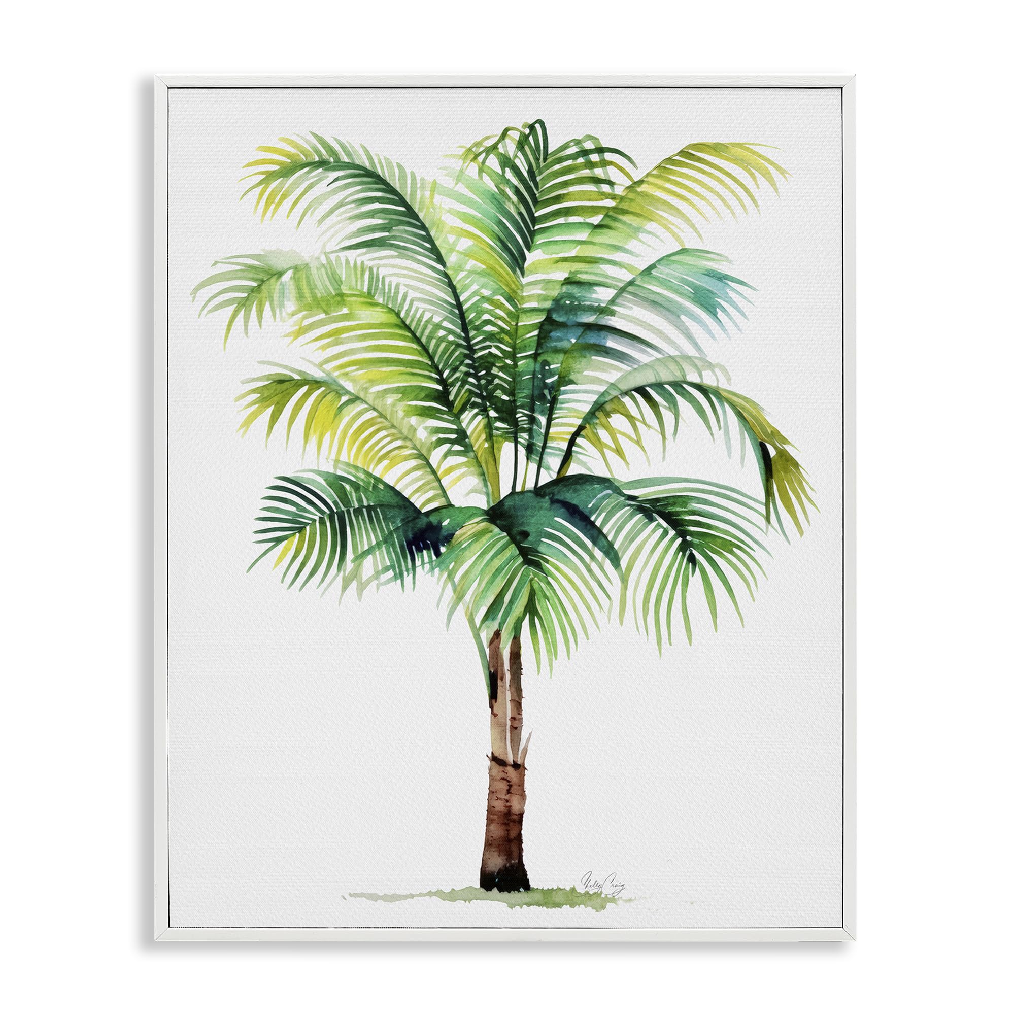 'Breezy Fronds Palm'| Framed Giclee Art