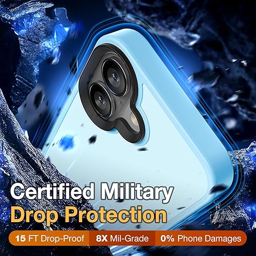 Miniatura 470 de Funda para iPhone 12, a prueba de golpes, para iPhone 12 Pro, protección contra caídas de grado militar, parte trasera dura, delgada, translúcida