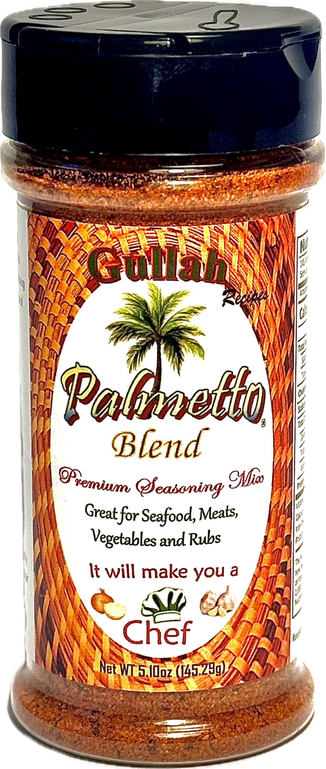 Palmetto Blend Premium Seasoning Mix | Single | 7.10oz | All Natural | All Purpose | 7 Herbs and Spices | Great for Seafood, Meats, Vegetables and Rubs