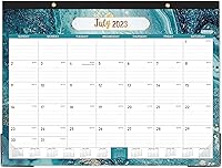 Vista 1 de Calendario de escritorio 2023-2024, calendario de escritorio grande de 18 meses 2023-2024, julio 2023 a diciembre 2024, 22 x 17 pulgadas, bloques