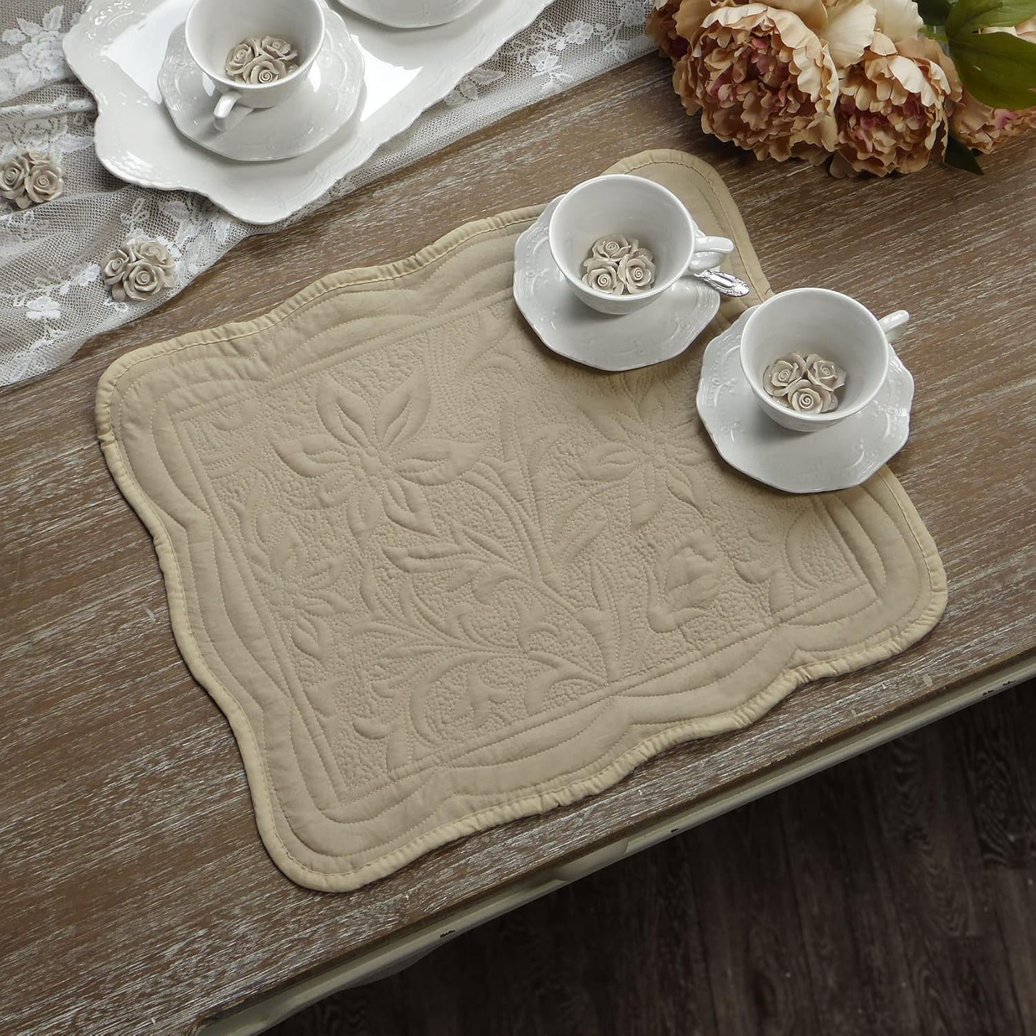 Set de Table tissé Beige Maron main image 0