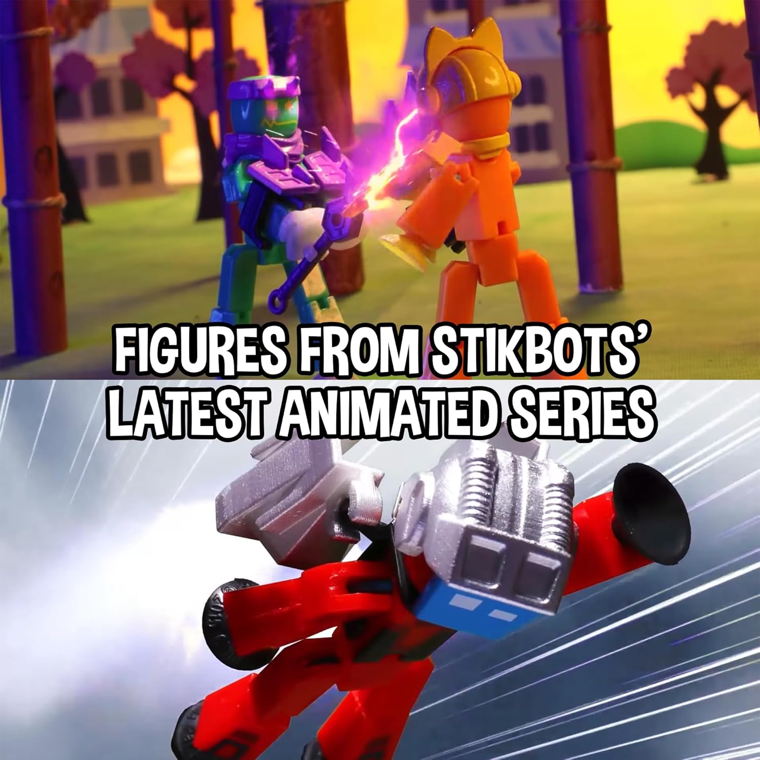 Zing StikBot Legendz Series 2 - Includes MERC, Doctor Nevermore, Bolt, Kallista - Collectible Action Figures and Accessories, Stop Motion Animation, Ages 4 and Up