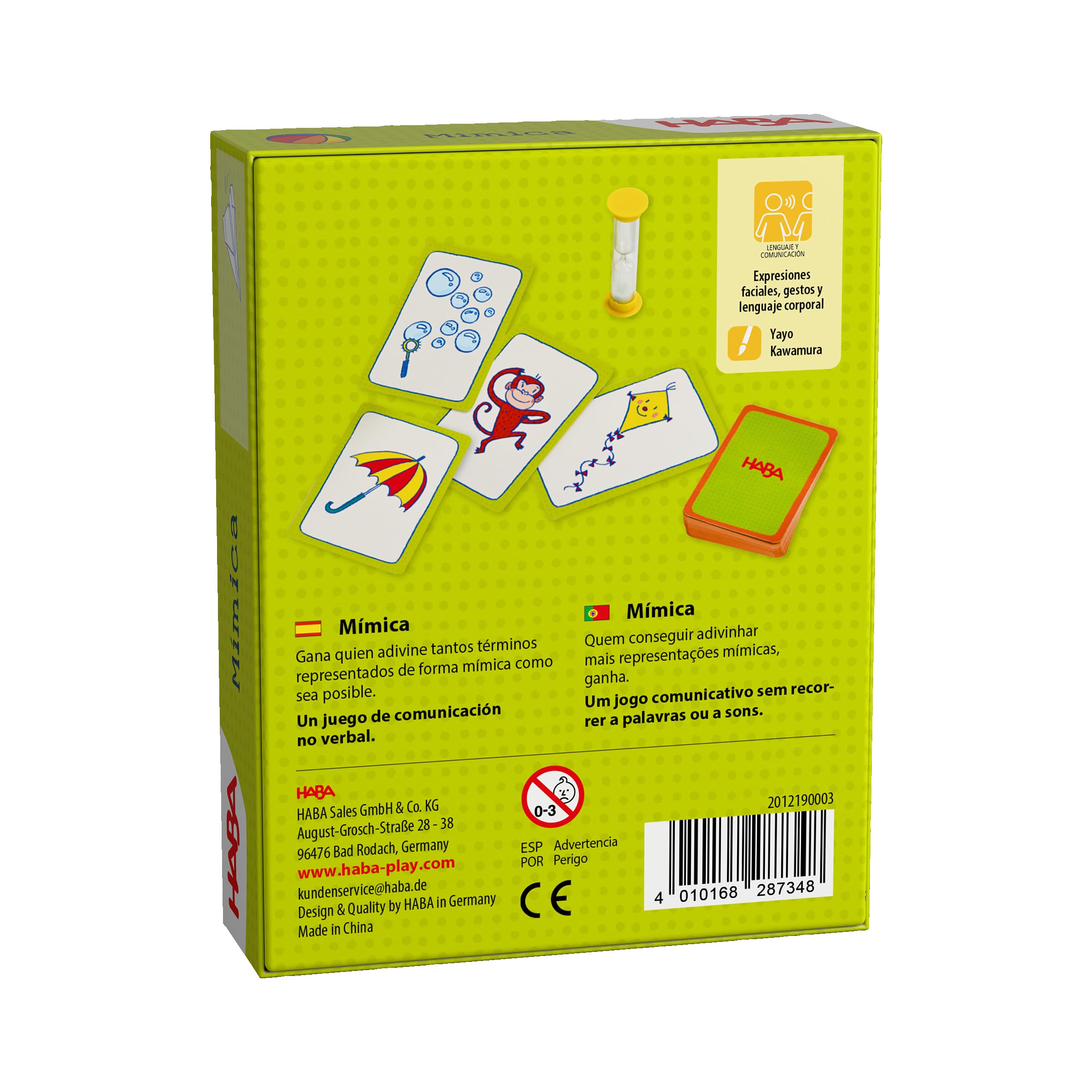 HABA 2012190003 - Mímica, Juego Infantil de Mesa en Lata. Más 4 años