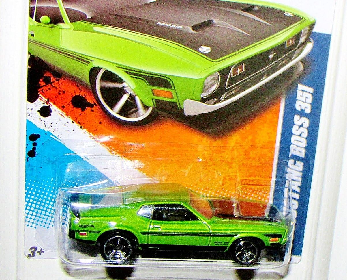 Hot Wheels 2011 71 Mustang Boss 351 Light Green #90/244