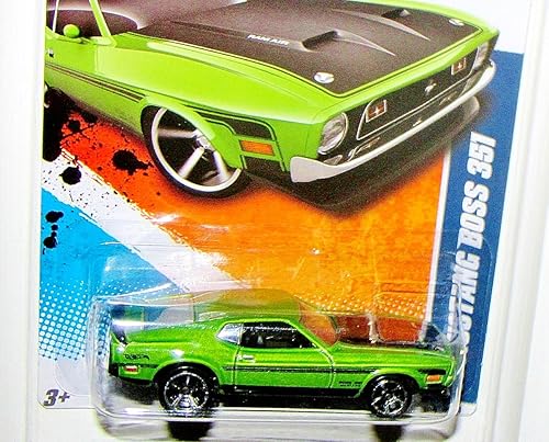 Miniatura 3 de 2011 Hot Wheels '71 Mustang Boss 351 Verde Claro # 90/244