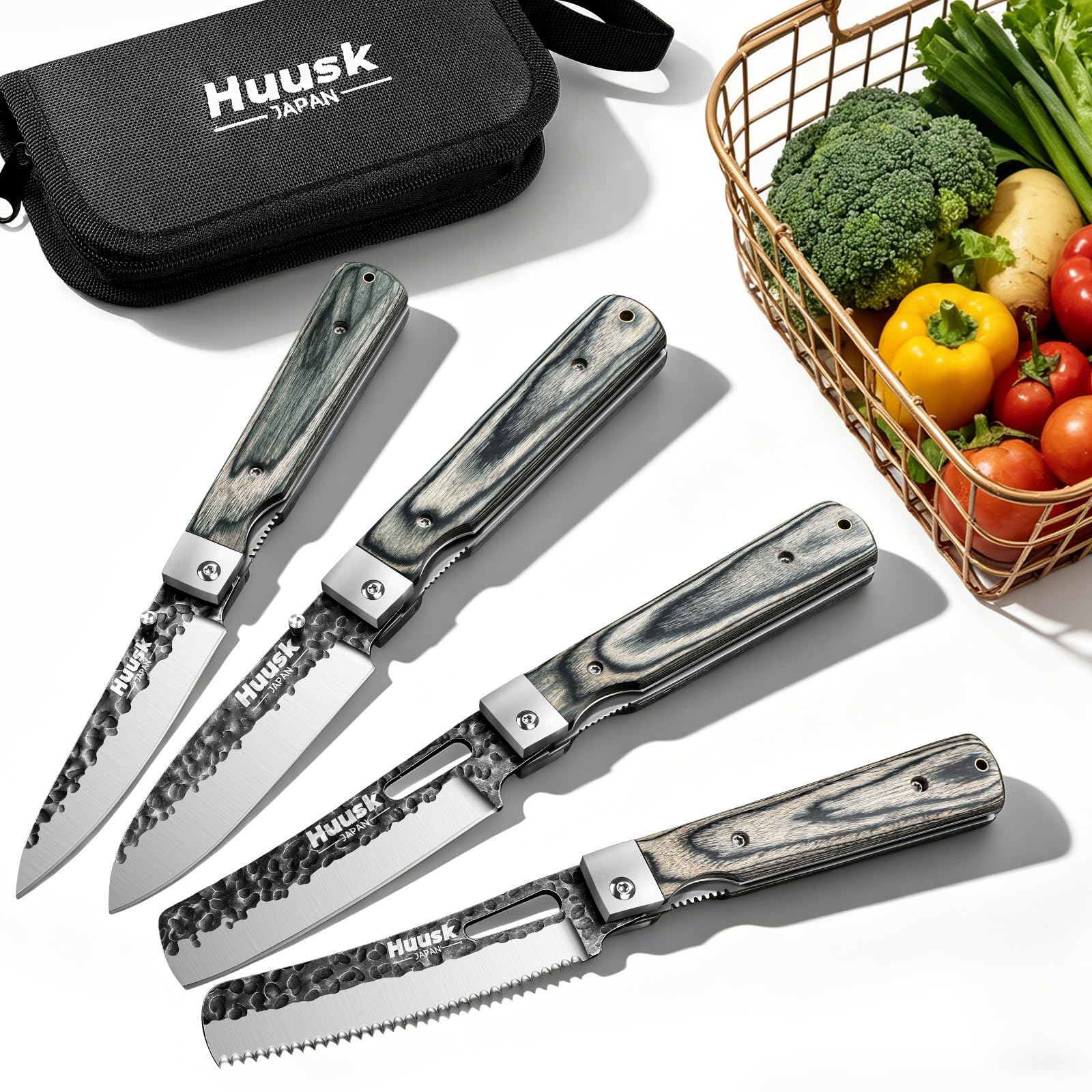 Huusk Japanese Folding Santoku Knife - Pocket Chef Knife — Amazon image 10