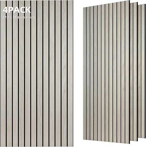 Miniatura 14 de Paquete de 10 paneles acústicos grandes, paneles de espuma a prueba de sonido de 48 x 24 x 0.4 pulgadas para paredes, paneles premium de