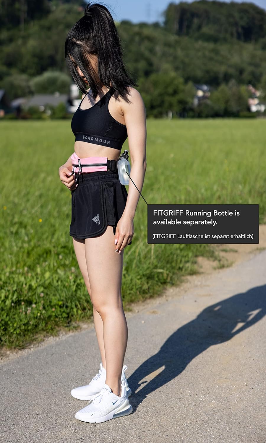 Fitgriff® Running Belt for Men & Women - Secure Jogging Pouch for Phone, Keys & Essentials - For All Cell Phones - Image 3
