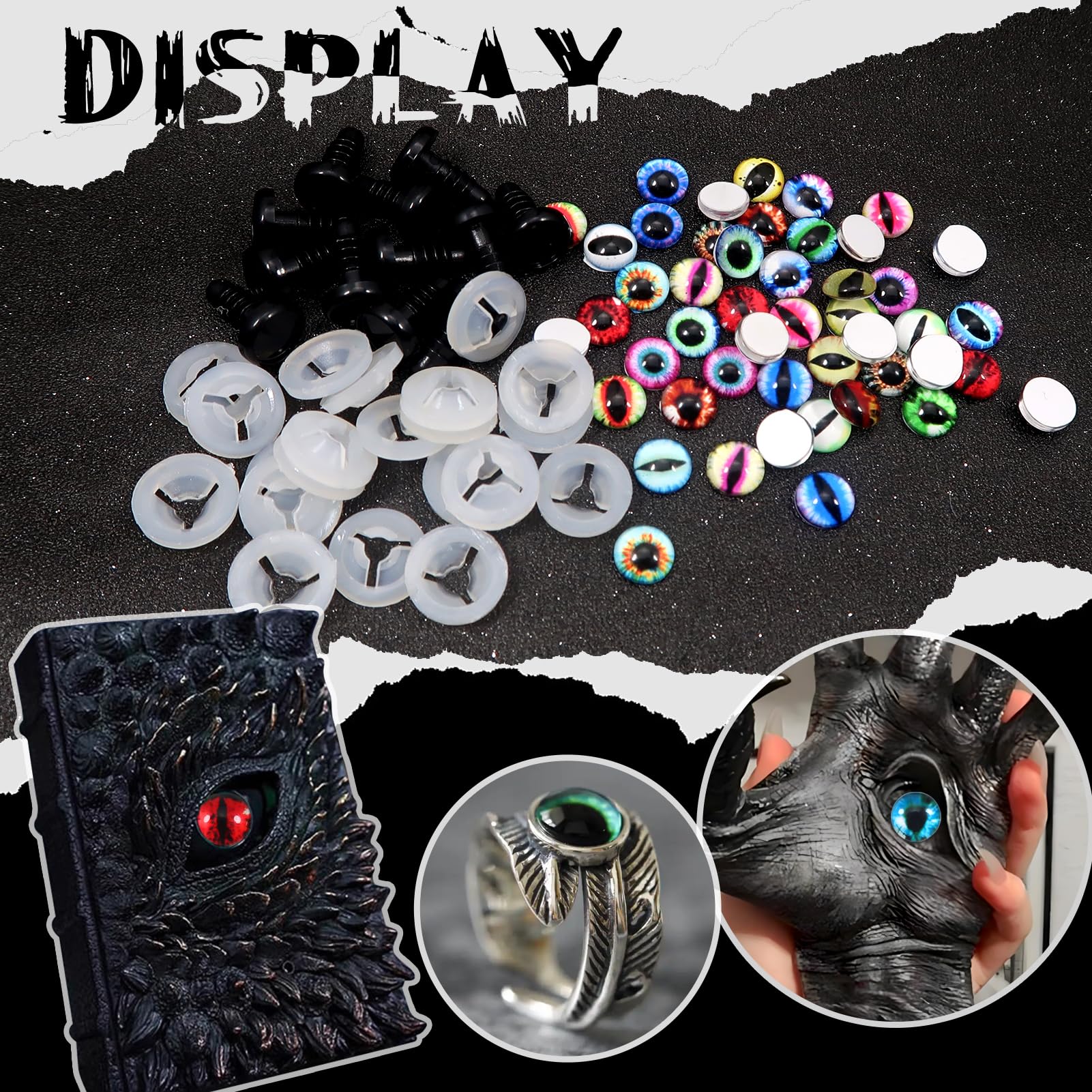 小物 archive NEIGHBORHOOD CRAY EYE sk8thing Amazon.com: TOAOB 50pcs 8mm Safety Eyes for Amigurumis with