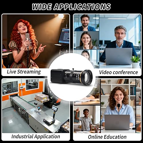 Miniatura 7 de MOKOSE Cámara SDI, HD-SDI 2 MP 1080P HD Digital CCTV Cámara de Seguridad, 1/2.8 Sensor de Alta Sensibilidad CMOS con 0.197-1.969 in Manual Varifocal