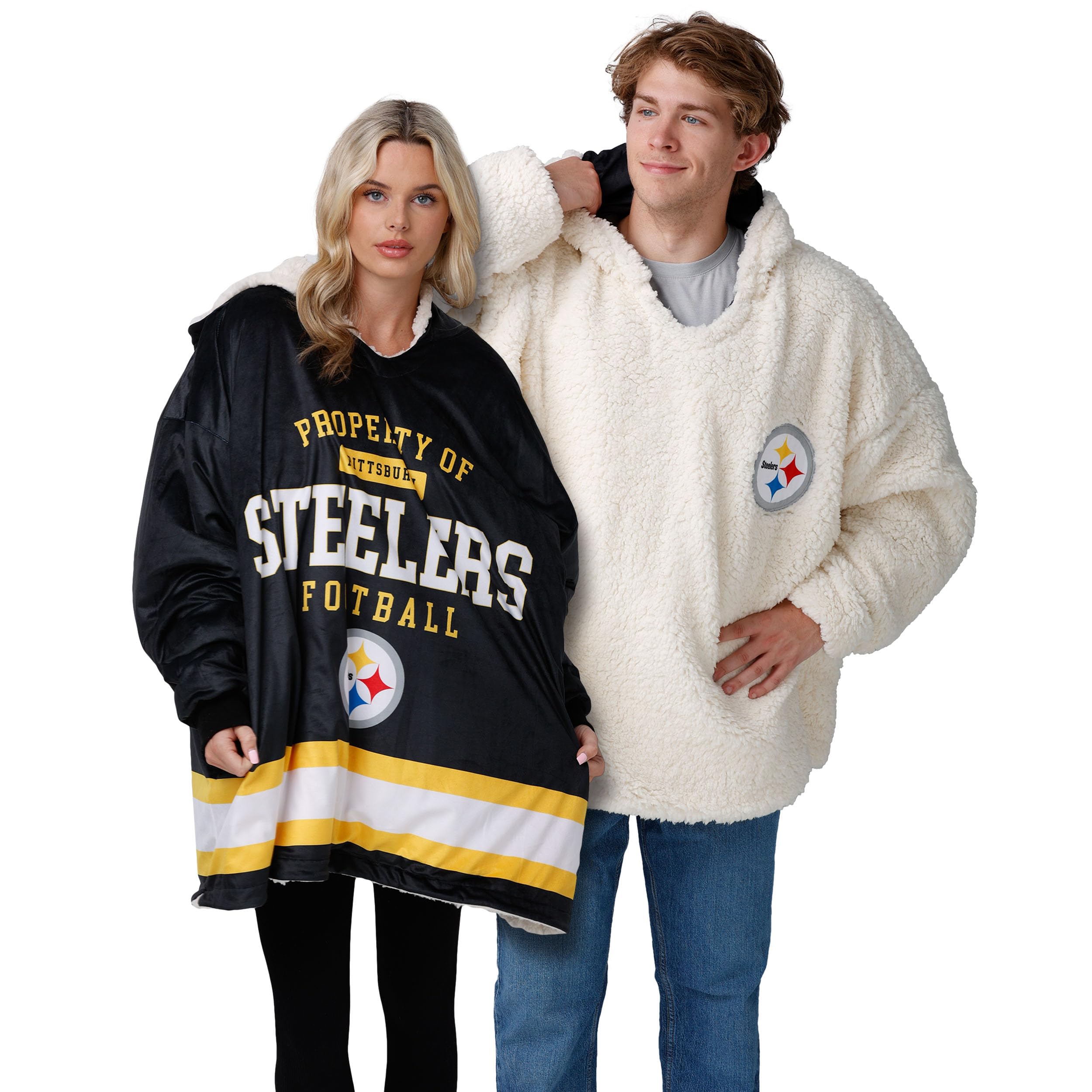 FOCO Pittsburgh Steelers NFL Reversible Team Color Property of Hoodeez — image 1