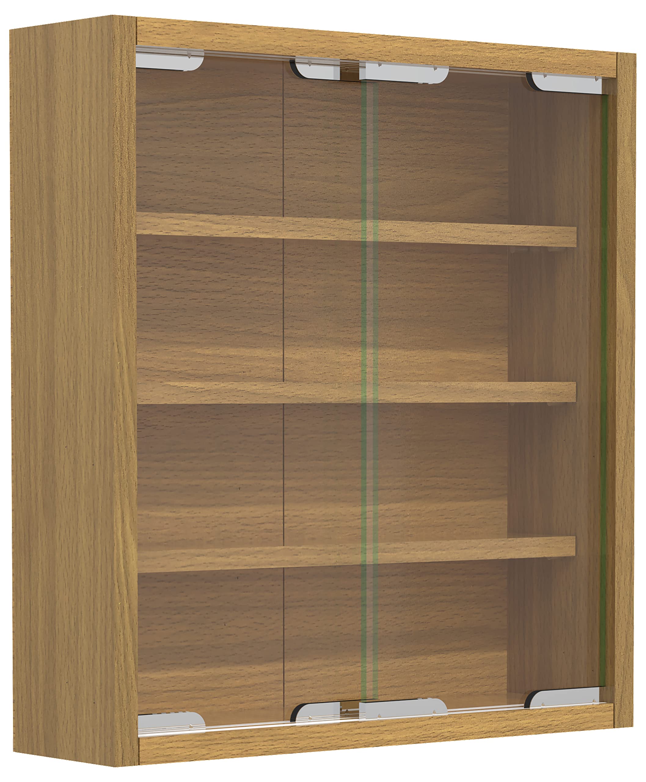 VCM vitrine Salon, Armoire vitrine, Meuble vitrine Salon, vitrine en Verre Colonne Bois Verre Suspendu vitrine Murale collectionneur vitrine Agisa S Hêtre