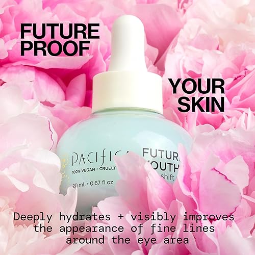 Miniatura 4 de Pacifica Beauty, Future Youth Time Shift - Suero para ojos, ilumina las ojeras, mejora las líneas finas, ligero, sin fragancia, hidratante, piel