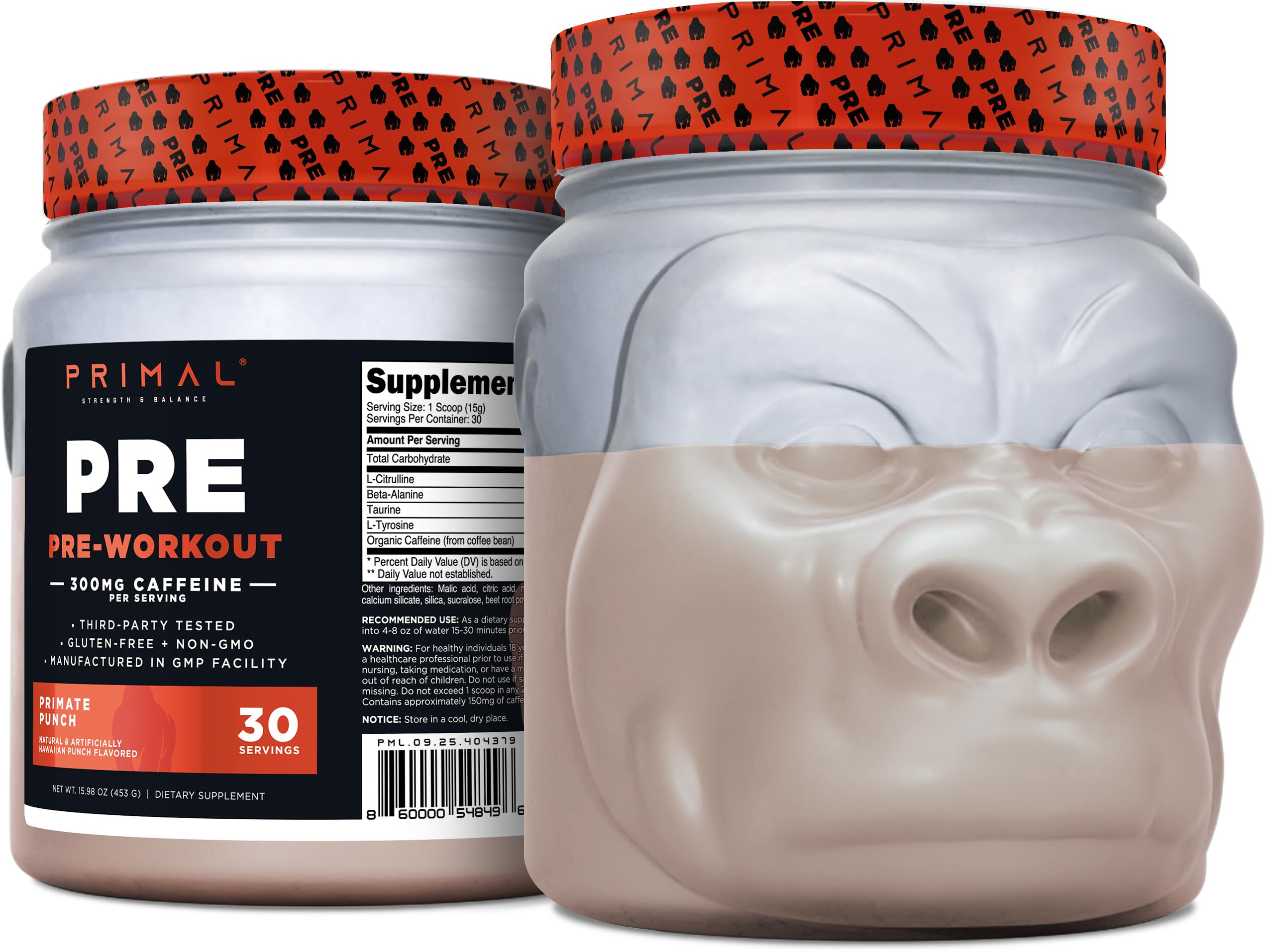 Amazon.com: Primal Pre-Workout Primate Punch (30 Servings