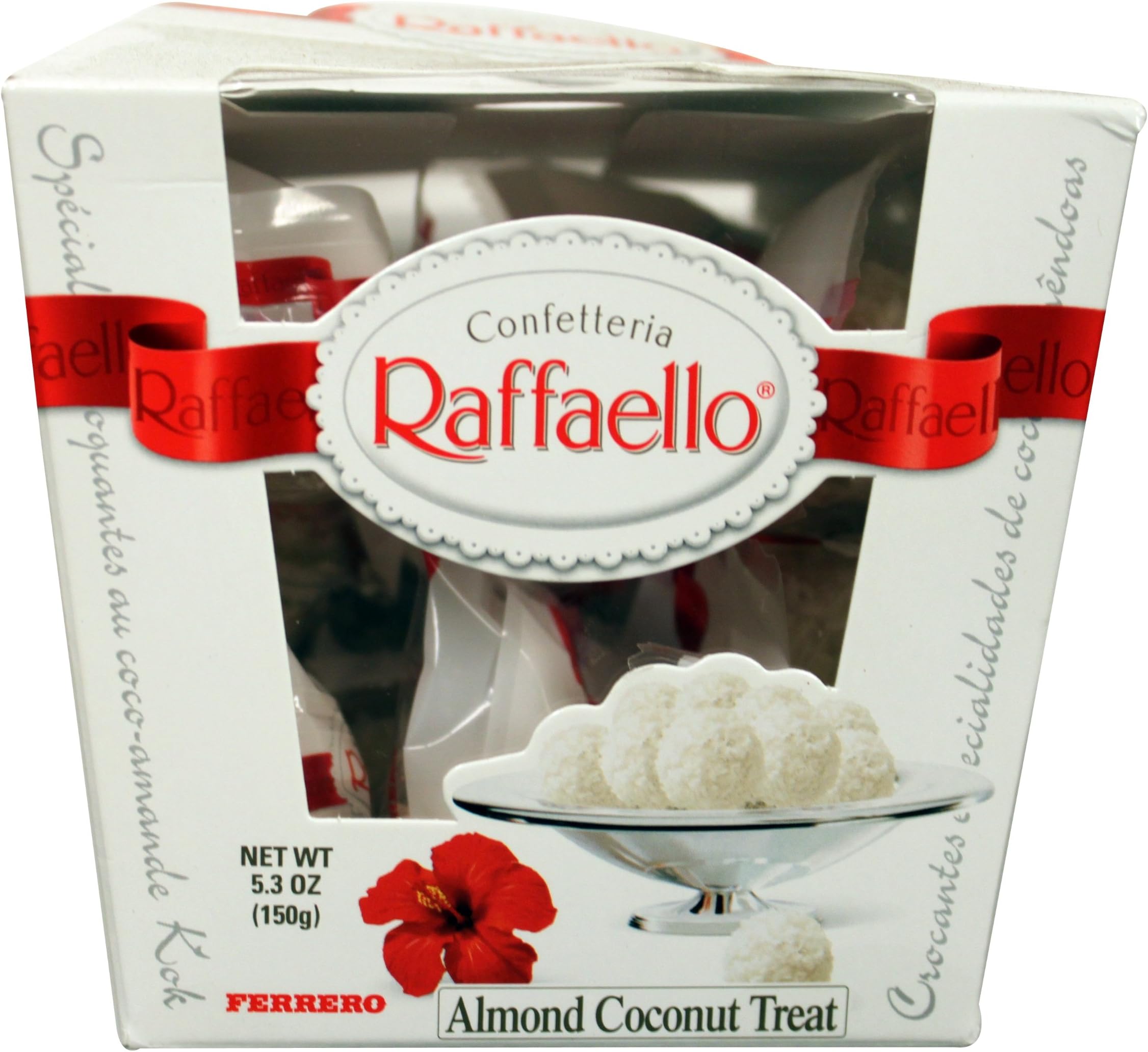 Ferrero Rafaello Almond Coconut Treat, 15-Count Packages (Pack of 3)