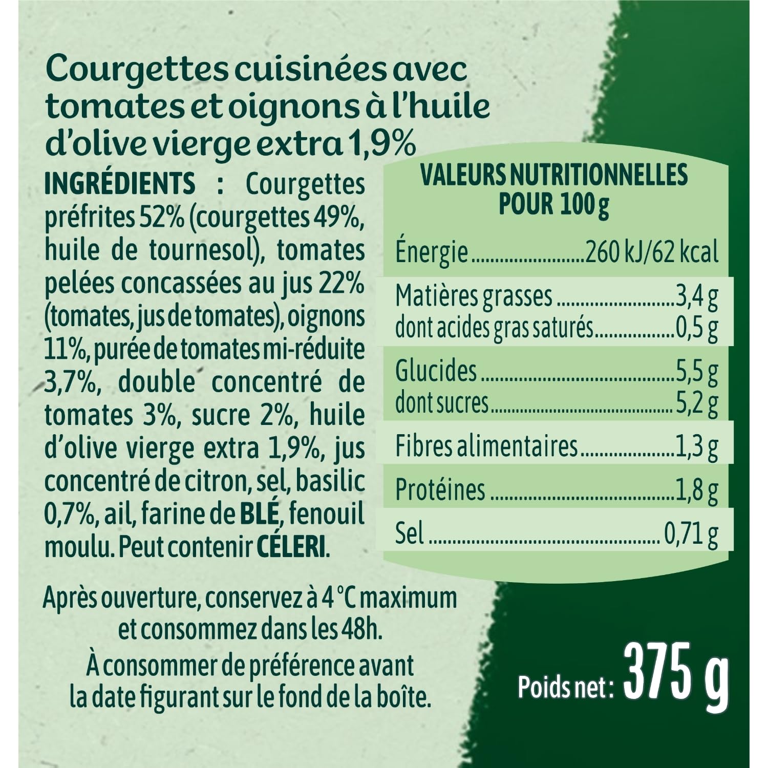Cassegrain Provençale Calabacines 375 g