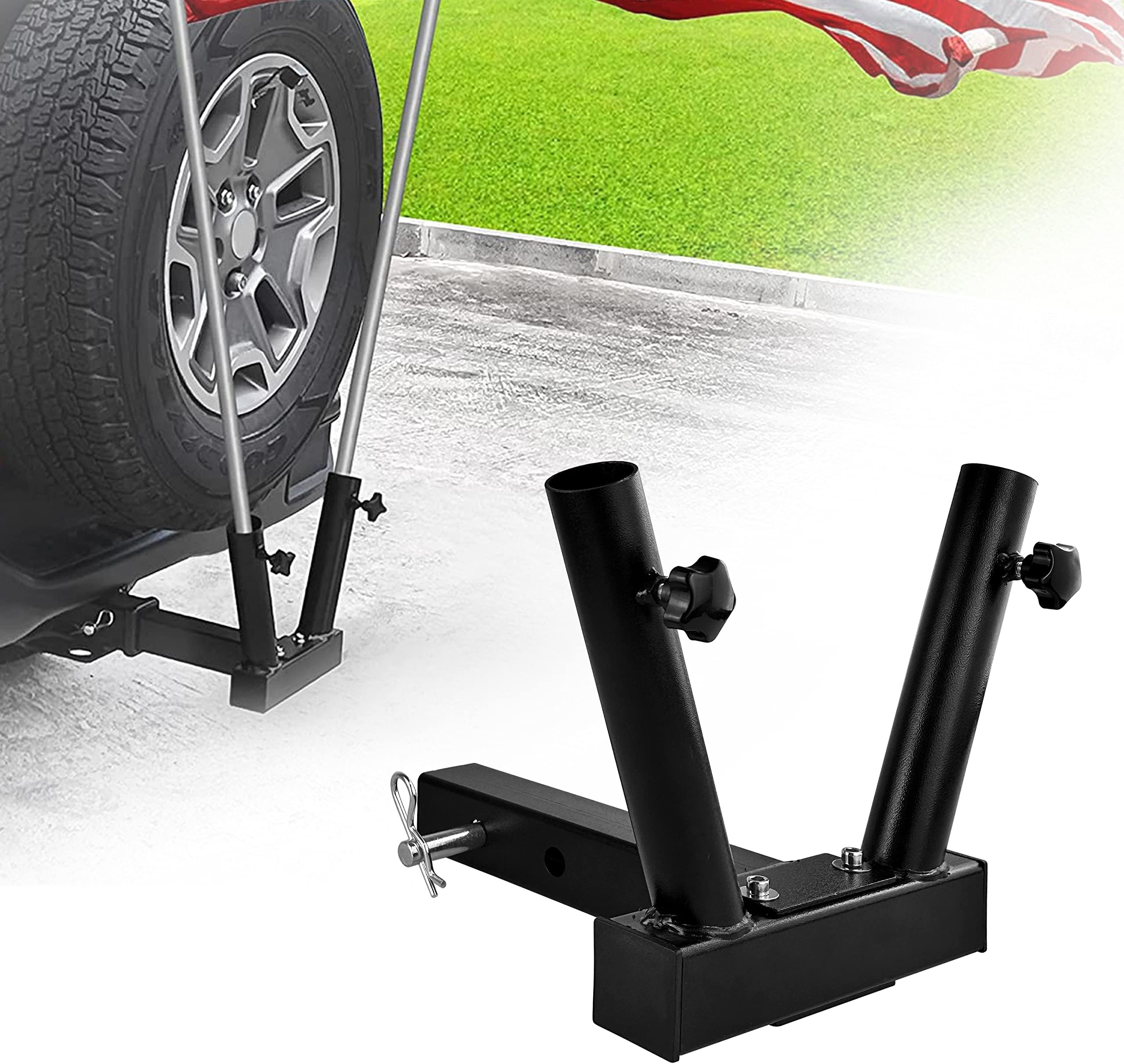 Hitch Flag Pole Holder, Flag Pole Hitch 3 Mount Fits