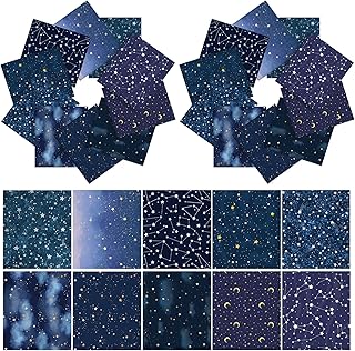 20 Pcs 18" x 21" Cotton Quilting Fabric Fat Quarters Fabric Bundles Fabric of The Universe for Quilting Sewing DIY Quilt Beginners Quilting Supplies Fabric Squares