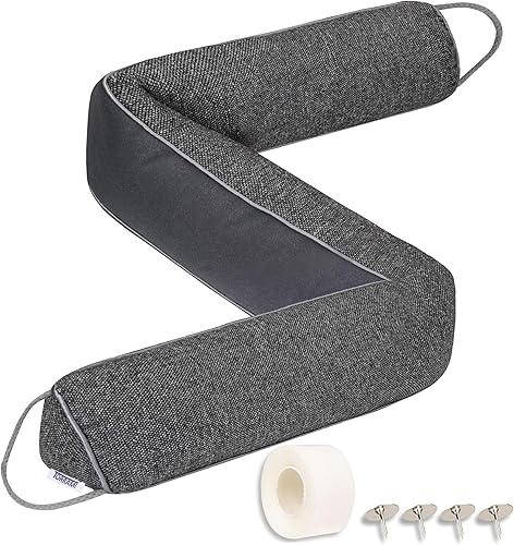 TORRAMI Topes para debajo de la puerta de 36 pulgadas, bloque de corriente triangular pesado para aire fríovientobrisa, bloqueador de ruido para