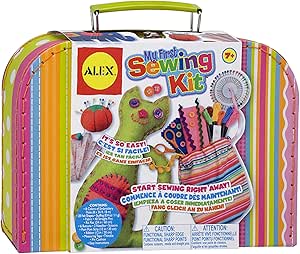 My First Sewing Kit by Alex Crafts, Perfect for Beginners, Arts and Crafts Colorful and Fun Sewing Projects to Learn the Basic Skills of Sewing (Ages 7+)