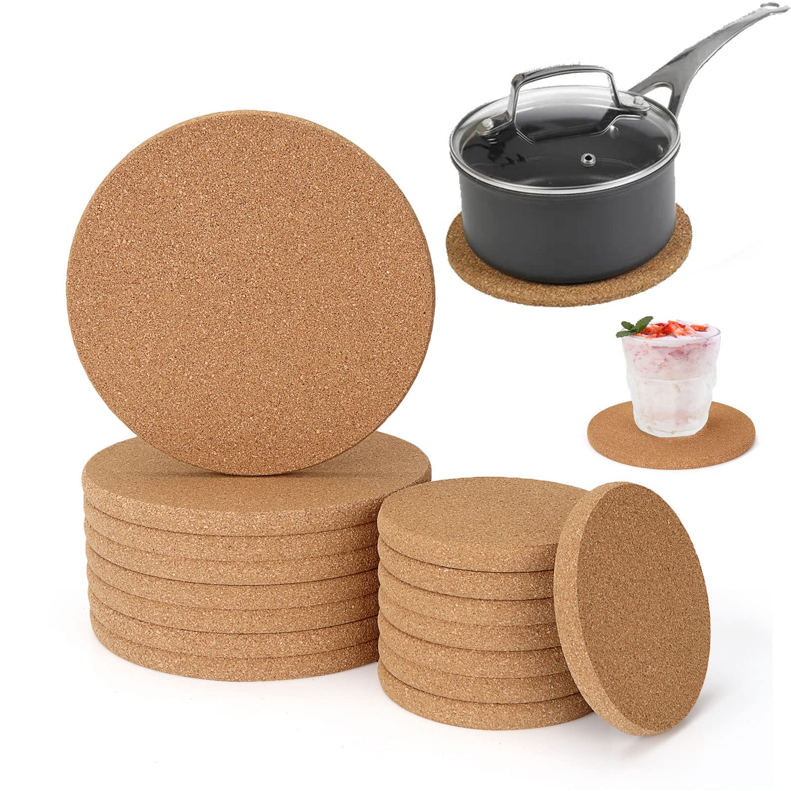 Set Di 6 Sottobicchieri In Pelle Marrone | Antiscivolo E Lavabili | Made In Germany – Perfetti Per Proteggere Tavolo E Mobili