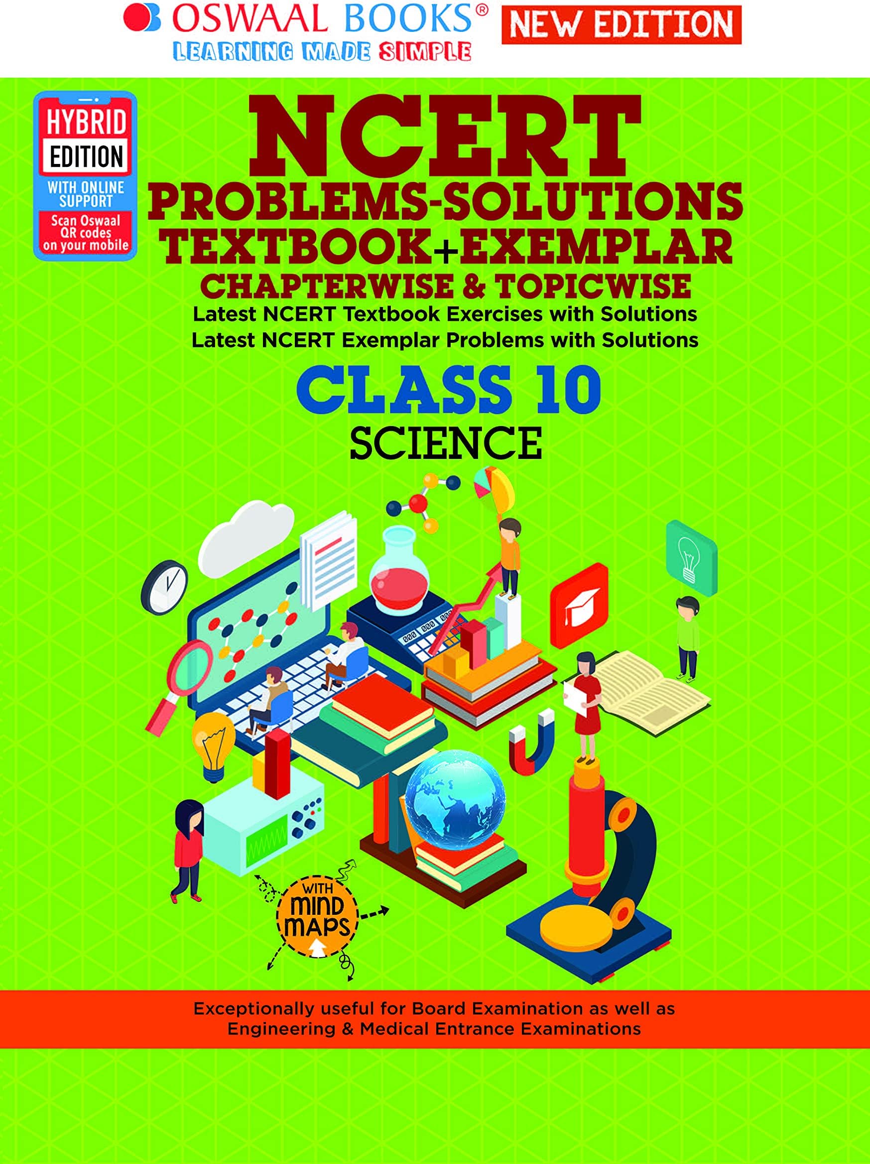 Oswaal NCERT Problems - Solutions (Textbook + Exemplar) Class 10 Science Book (For 2023 Exam) (English Edition)