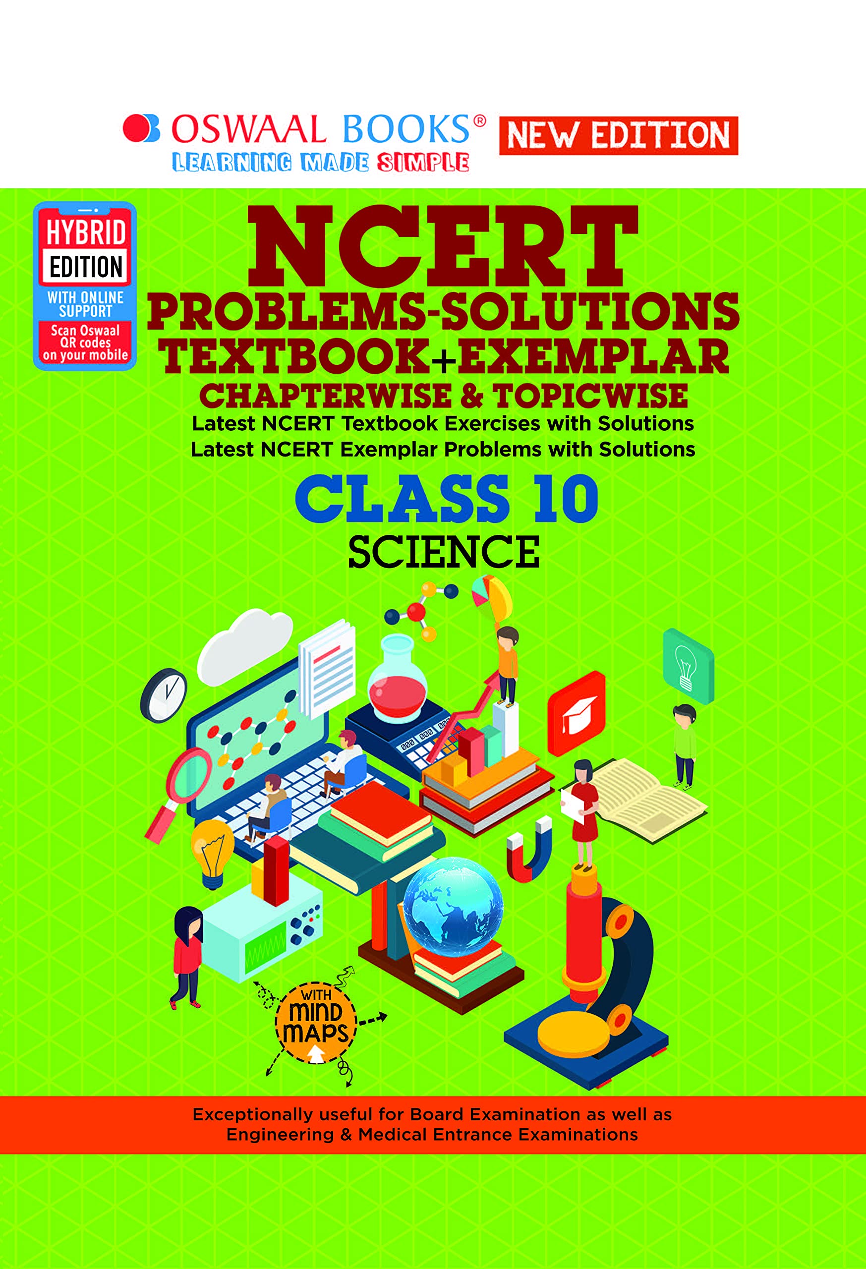 Oswaal NCERT Problems - Solutions (Textbook + Exemplar) Class 10 Science Book (For 2023 Exam) (English Edition)