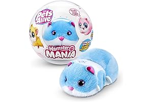 Pets Alive Hamstermania (Blue) by ZURU: Engaging Animal Toy with Interactive Features and Sounds
